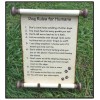 5 x 7 Dogs Rules for Humans Scroll Plaque